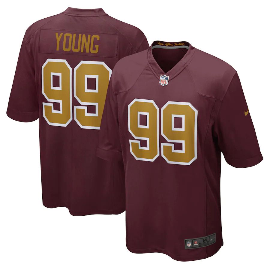 Men Washington Redskins #99 Chase Young Nike Burgundy Alternate Game NFL Jersey